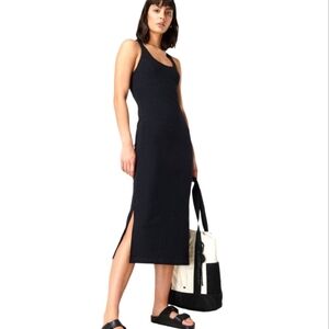 Sweaty Betty Emily Strappy Back Bodycon Ribbed Dress Women's Size Small